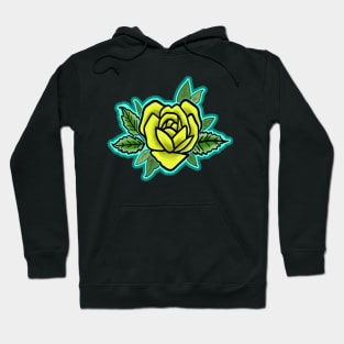 yellow heart shaped rose Hoodie